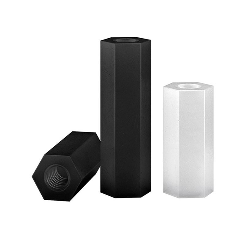 Nylon -pylvään eristyspylväs Hexagonal nylon mutterin sähköiset lisävarusteet