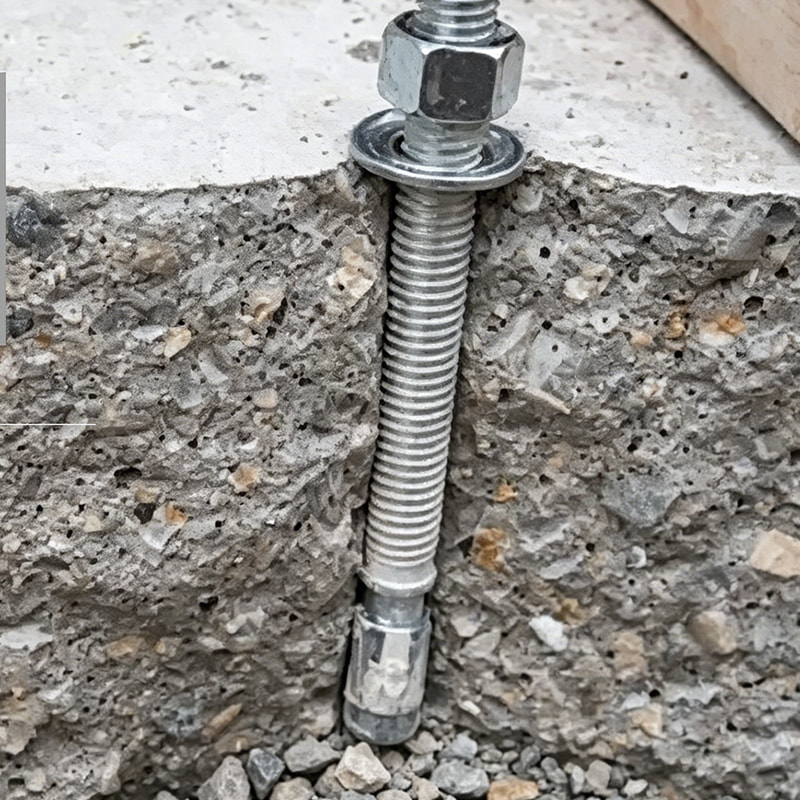 ASTM F1554 hiiliteräksinen kuumasinkitty ankkuripultti
