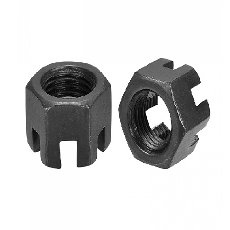 M16 × 1,5 luokka 4,8 hiiliteräs musta oksidi uramutteri DIN 935